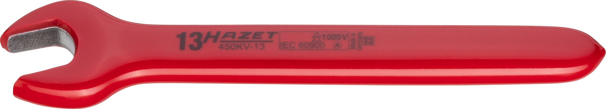 HAZET Einmaulschlüssel ∙ schutzisoliert 450KV-13 ∙ Außen Sechskant Profil ∙ SW 13 mm Produktbild img1 L