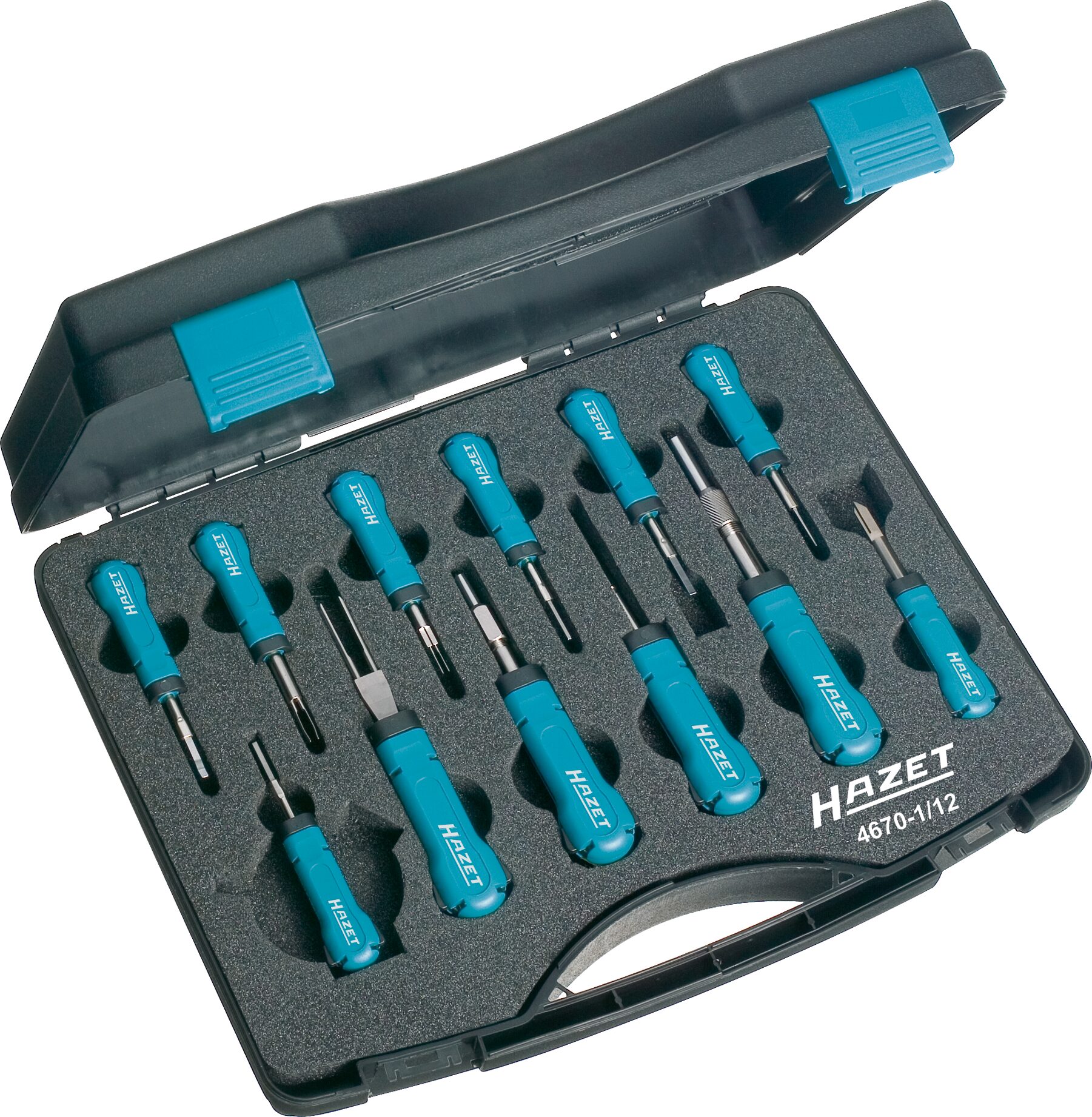 HAZET Kabelentriegeler Sortiment 4670-1/12 ∙ 12-teilig Produktbild img1 L