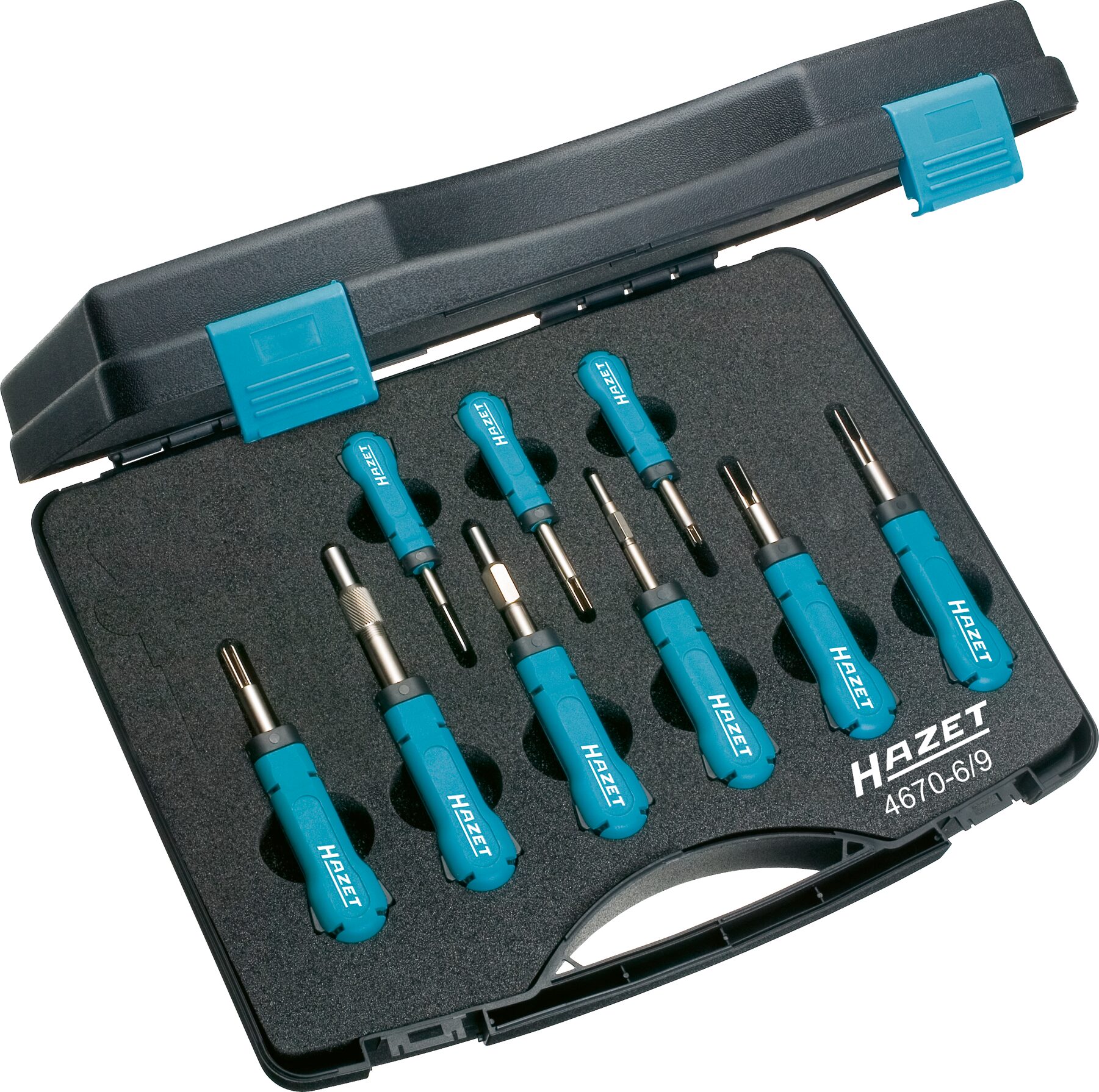 HAZET Kabelentriegeler Sortiment 4670-6/9 ∙ 9-teilig Produktbild img1 L