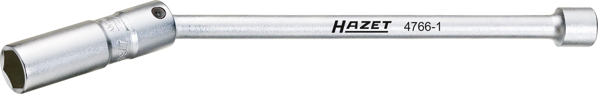 HAZET Zündkerzen Schlüssel 4766-1 ∙ 3/8 Zoll (10 mm) Vierkant hohl ∙ Außen Sechskant Profil ∙ SW 16 mm ∙ 5⁄8″ Produktbild img1 L