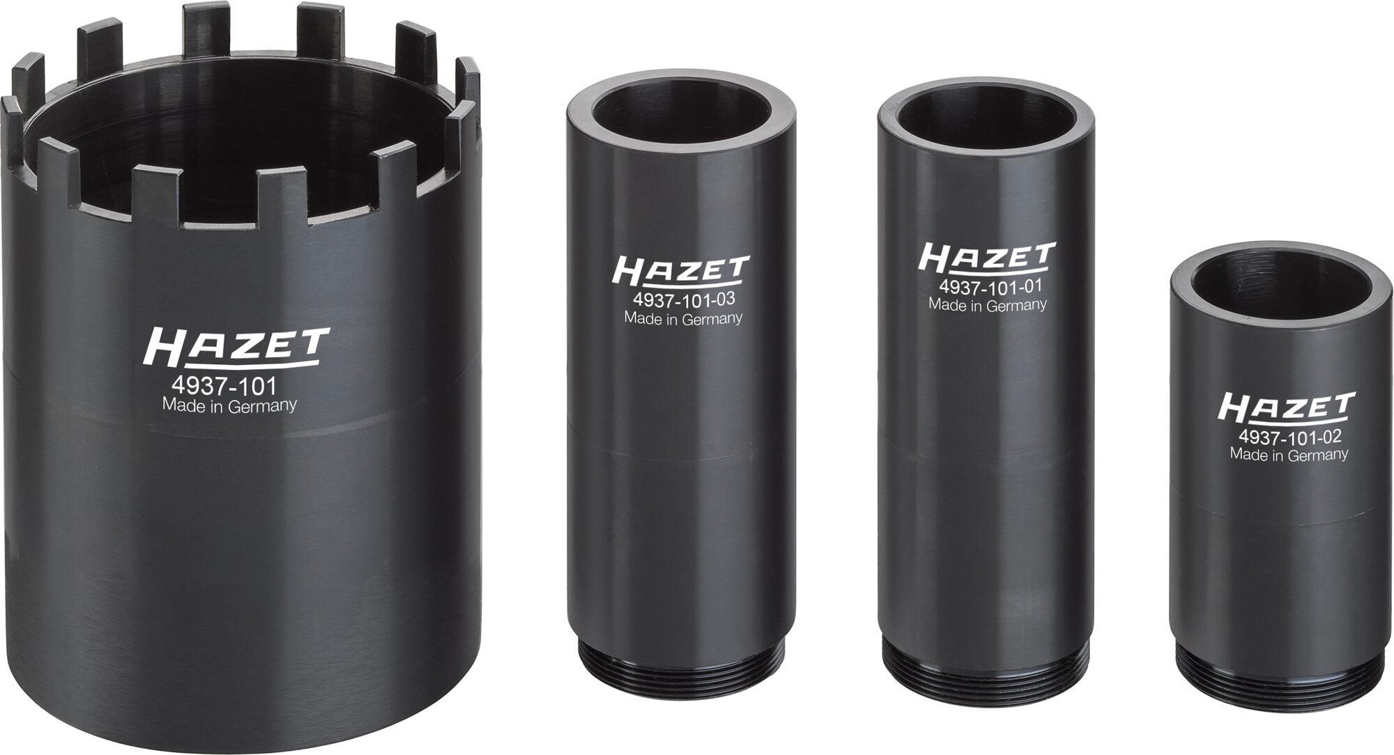 HAZET Nkw Zapfenschlüssel Satz 4937-101/4 ∙ 3/4 Zoll (20 mm) Vierkant hohl ∙ 4-teilig Produktbild img1 L