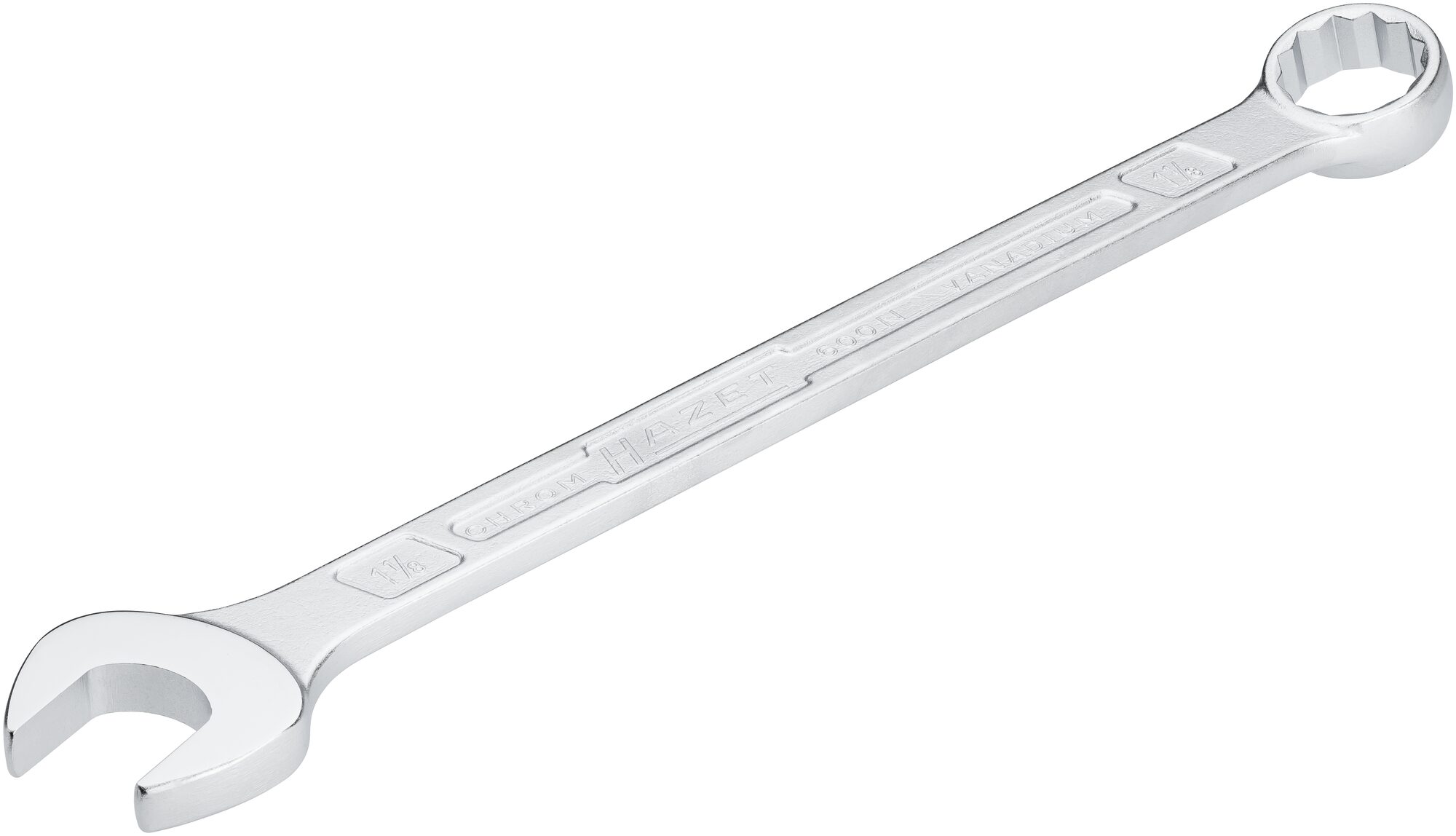 HAZET Ring-Maulschlüssel 600NA-1.1/8 ∙ Außen Doppelsechskant Profil ∙ SW 1.1⁄8″ Produktbild img1 L