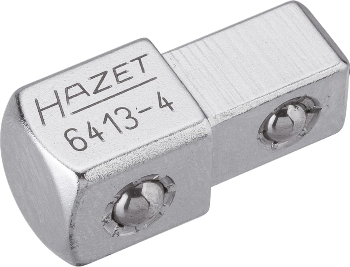 HAZET Durchsteckvierkant 6413-4 ∙ 3/8 Zoll (10 mm) Vierkant massiv ∙ 1/2 Zoll (12,5 mm) Vierkant massiv ∙ Länge: 30,2 mm Produktbild img1 L
