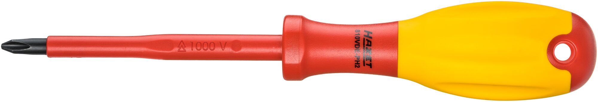 HAZET Elektriker-Schraubendreher ∙ schutzisoliert 810VDE-PH2 ∙ Kreuzschlitz Profil PH ∙ SW PH2 Produktbild img1 L
