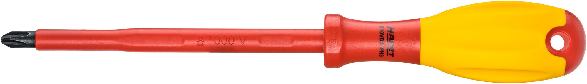 HAZET Elektriker-Schraubendreher ∙ schutzisoliert 810VDE-PH3 ∙ Kreuzschlitz Profil PH ∙ SW PH3 Produktbild img1 L