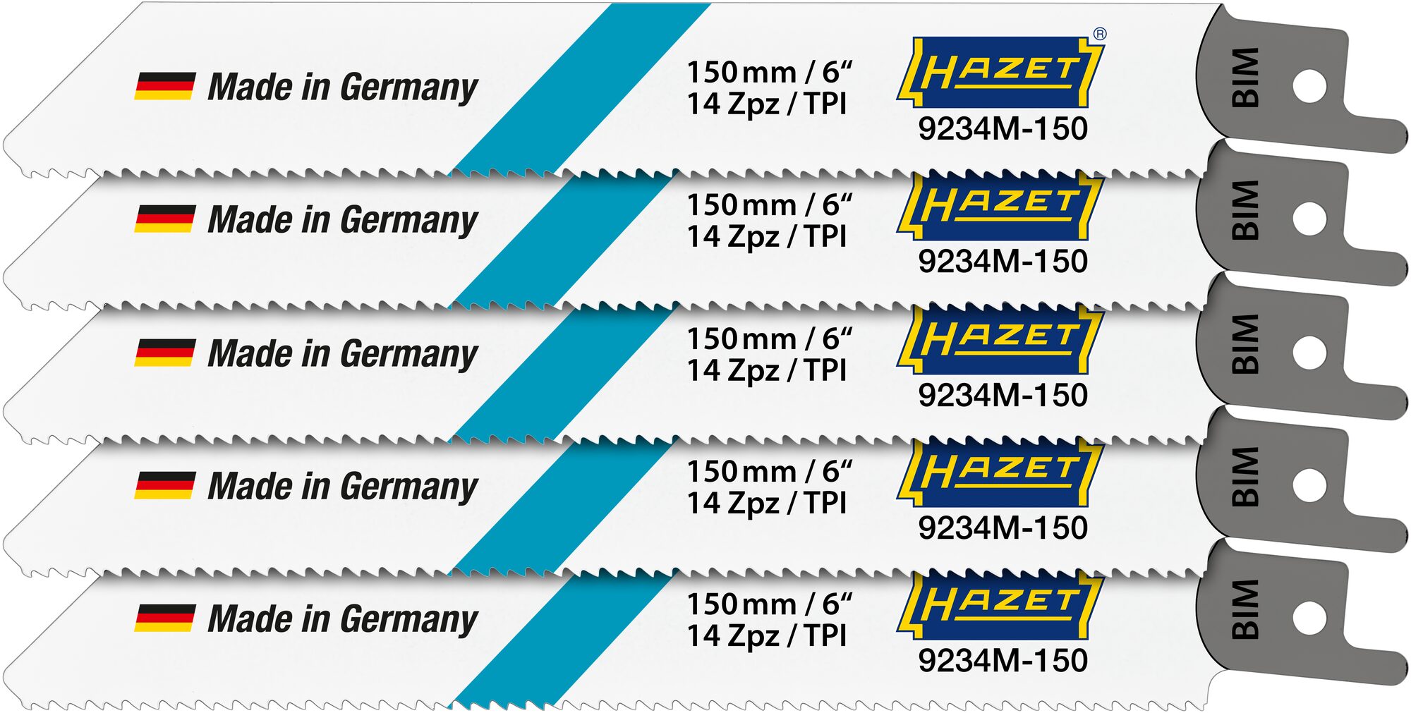 HAZET Sägeblätter Satz 9234M-150/5 ∙ 5-teilig Produktbild img1 L