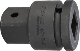 HAZET Vergrößerungsstück 1007S-2 ∙ 3/4 Zoll (20 mm) Vierkant hohl ∙ 1 Zoll (25 mm) Vierkant massiv ∙ Länge: 65 mm Produktbild