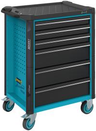 HAZET Werkstattwagen ∙ Assistent 179N ∙ einzeln 179N-6 ∙ L x B x H: 785 mm x 518 mm x 1020 mm ∙ Schubladen, flach: 3× 81 x 522 x 398 mm ∙ Schubladen, hoch: 3× 166 x 522 x 398 mm Produktbild