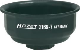 HAZET Ölfilterschlüssel 2169-7 ∙ 1/2 Zoll (12,5 mm) Vierkant hohl ∙ Außen 14-kant Profil ∙ SW 64 mm Produktbild