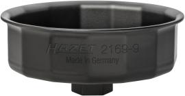 HAZET Ölfilterschlüssel 2169-9 ∙ 24 mm Außen-Sechskant, 1/2 Zoll (12,5 mm) Vierkant hohl ∙ Außen 15-kant Profil ∙ SW 105 mm Produktbild