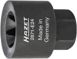 HAZET Bremssattel Einsatz 2871-E24 ∙ 22 mm Außen-Sechskant ∙ Außen TORX® Profil ∙ SW E24 Produktbild