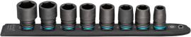 HAZET SmartRail ∙ Flexible Kunststoff-Steckleiste 900S-SR/8 ∙ 1/2 Zoll (12,5 mm) Vierkant hohl ∙ Außen Sechskant-Tractionsprofil ∙ 8-teilig ∙ 13 ∙ 17 ∙ 18 ∙ 19 ∙ 21 ∙ 22 ∙ 24 ∙ 27 Produktbild