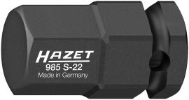 HAZET Schlag-, Maschinenschrauber Schraubendreher-Steckschlüsseleinsatz 985S-22 ∙ 1/2 Zoll (12,5 mm) Vierkant hohl ∙ Innen Sechskant Profil ∙ SW 22 mm Produktbild