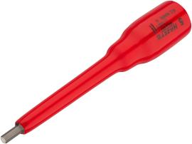 HAZET Schraubendreher-Steckschlüsseleinsatz ∙ schutzisoliert 986LG-5KV ∙ 1/2 Zoll (12,5 mm) Vierkant hohl ∙ Innen Sechskant Profil ∙ SW 5 mm Produktbild