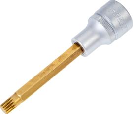 HAZET Schraubendreher-Steckschlüsseleinsatz 990LG-8 ∙ 1/2 Zoll (12,5 mm) Vierkant hohl ∙ Innen Vielzahn Profil XZN ∙ SW M8 Produktbild