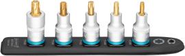 HAZET SmartRail ∙ Flexible Kunststoff-Steckleiste 992T-SR/5 ∙ 1/2 Zoll (12,5 mm) Vierkant hohl ∙ Innen TORX® Profil ∙ 5-teilig ∙ T30 ∙ T40 ∙ T45 ∙ T50 ∙ T55 Produktbild