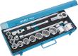 HAZET Steckschlüssel Satz 1002Z ∙ 3/4 Zoll (20 mm) Vierkant hohl ∙ 18-teilig ∙ 22 ∙ 24 ∙ 27 ∙ 30 ∙ 32 ∙ 36 ∙ 38 ∙ 41 ∙ 46 ∙ 50 ∙ 55 ∙ 60 Produktbild img1 S