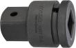 HAZET Vergrößerungsstück 1007S-2 ∙ 3/4 Zoll (20 mm) Vierkant hohl ∙ 1 Zoll (25 mm) Vierkant massiv ∙ Länge: 65 mm Produktbild