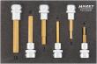 HAZET Schraubendreher-Steckschlüsseleinsatz Satz 163-302/6 ∙ 3/8 Zoll (10 mm) Vierkant hohl ∙ Innen Sechskant Profil ∙ 6-teilig ∙ 4 – 10 Produktbild