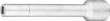 HAZET Verlängerung 4910-58 ∙ 1/2 Zoll (12,5 mm) Vierkant hohl ∙ Zapfenprofil hohl ∙ SW für Zapfenprofil 5 x 8 mm Produktbild img1 S