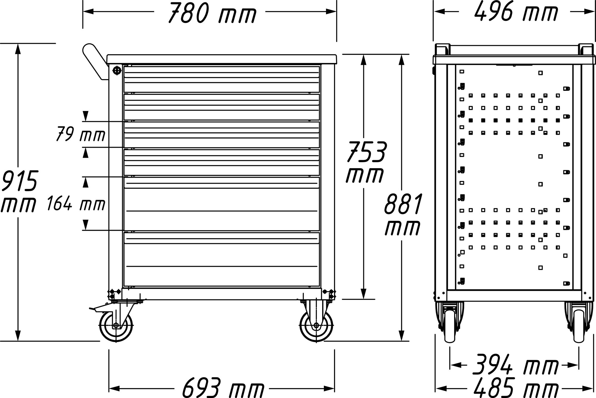 HAZET Werkstattwagen Assistent 177-7 bestückt 217-teilig Produktbild img10 L