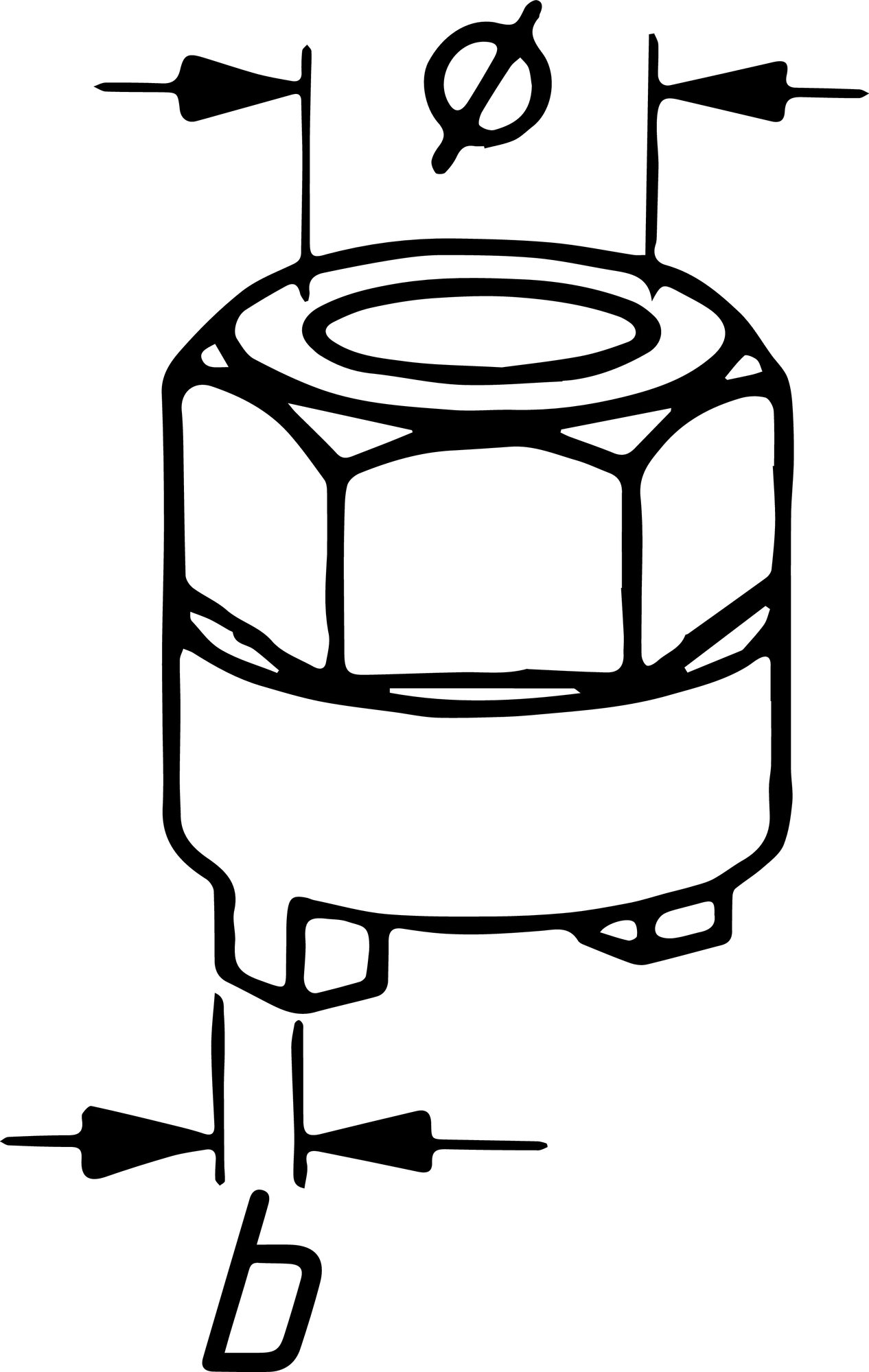 HAZET Stoßdämpfer-Zapfenschlüssel 2780-1 ∙ 14,1 mm Produktbild img2 L