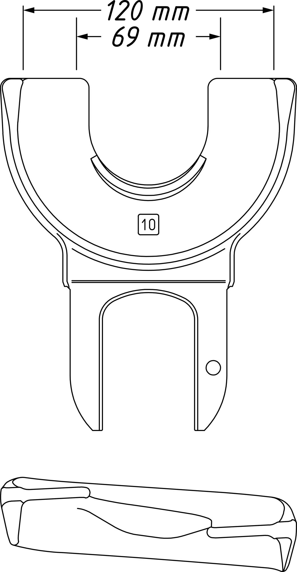 HAZET Spannplatte 4900-10 ∙ 69 – 120 mm Produktbild img5 L