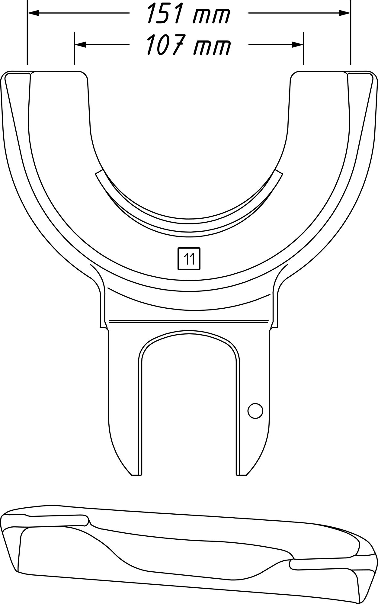 HAZET Spannplatte 4900-11 ∙ 107 – 151 mm Produktbild img5 L