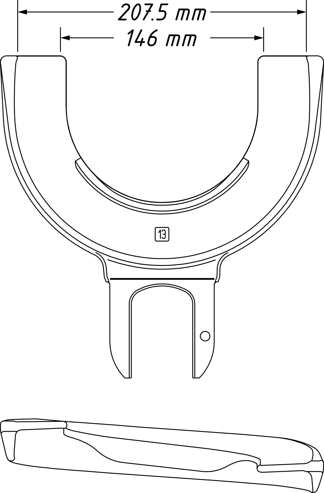 HAZET Spannplatte 4900-13 ∙ 146 – 207,5 mm Produktbild img5 L