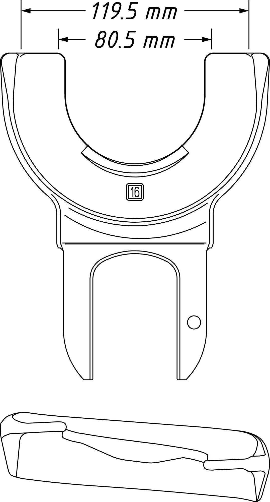 HAZET Spannplatte 4900-16 ∙ 80,5 – 119,5 mm Produktbild img5 L