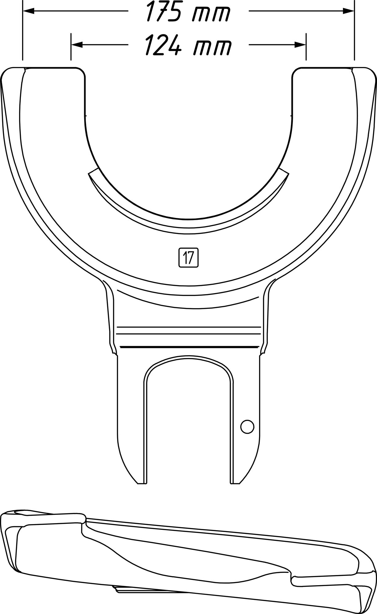 HAZET Spannplatte 4900-17 ∙ 124 – 175 mm Produktbild img5 L