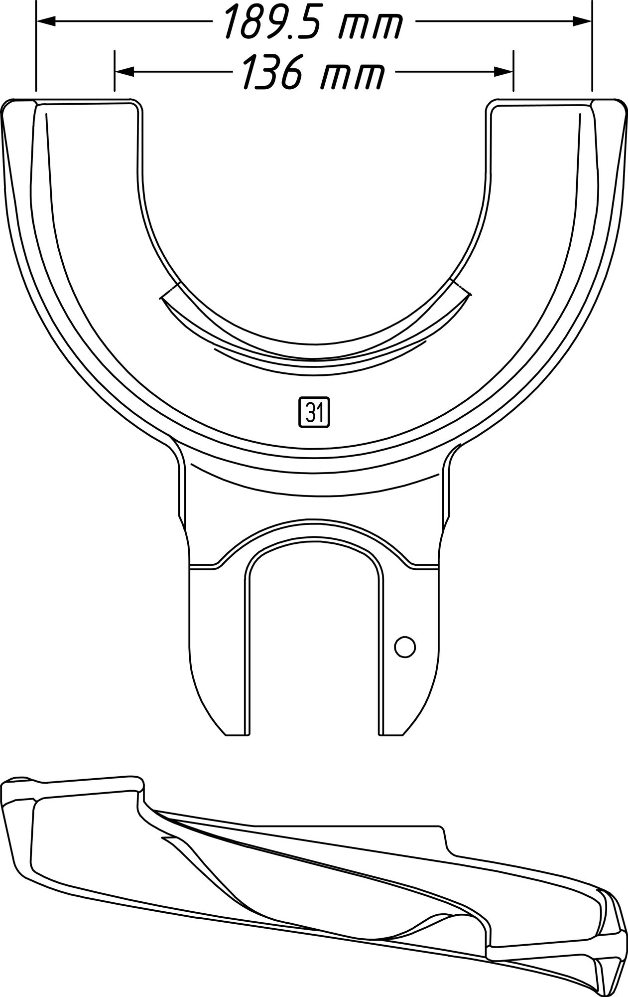 HAZET Spannplatte 4900-31 ∙ 136 – 189,5 mm Produktbild img5 L
