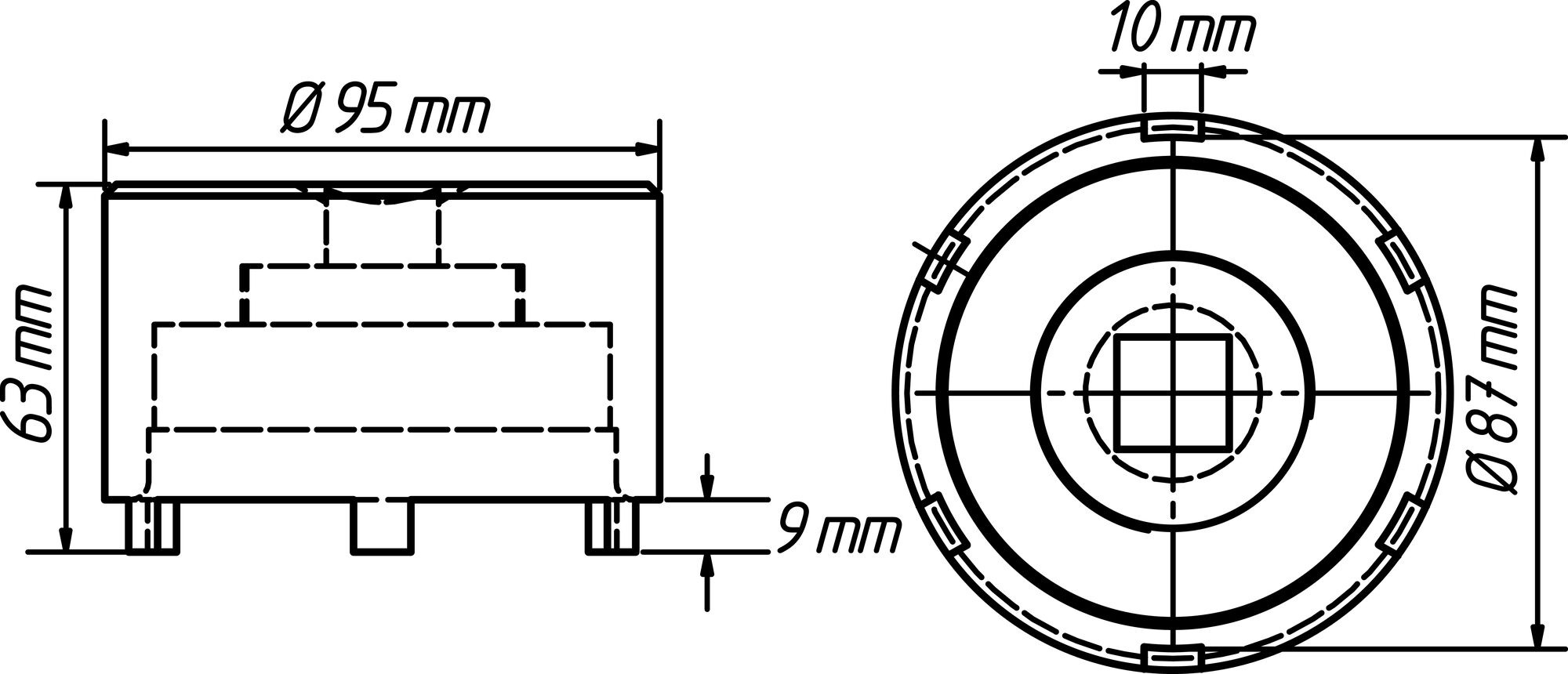 HAZET Nkw Zapfenschlüssel Satz 4937-87/3 ∙ 3/4 Zoll (20 mm) Vierkant hohl ∙ 3-teilig Produktbild img6 L
