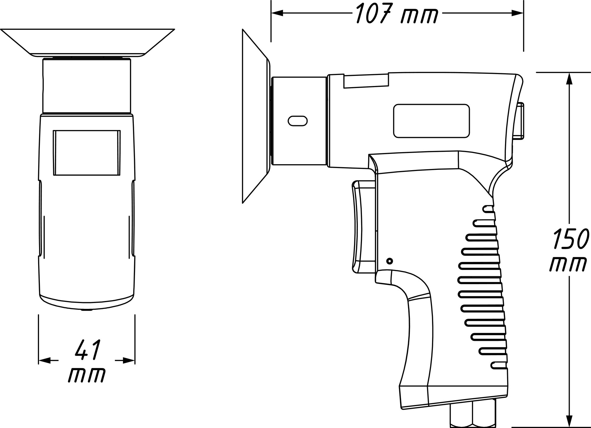 HAZET Mini Exzenterschleifer Satz 9033N-5 ∙ Länge: 107 mm Produktbild img5 L