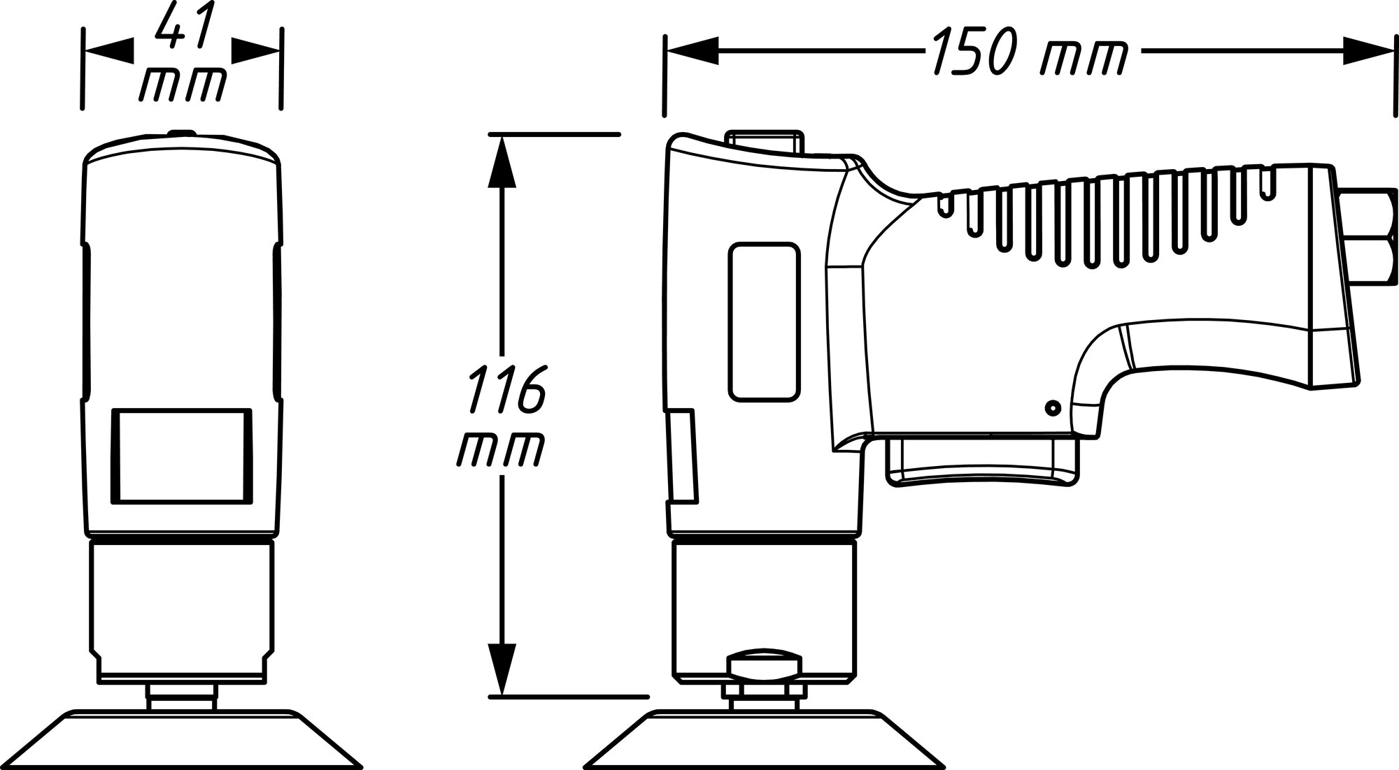 HAZET Mini Polier Satz 9033N-9 ∙ Länge: 150 mm Produktbild img4 L