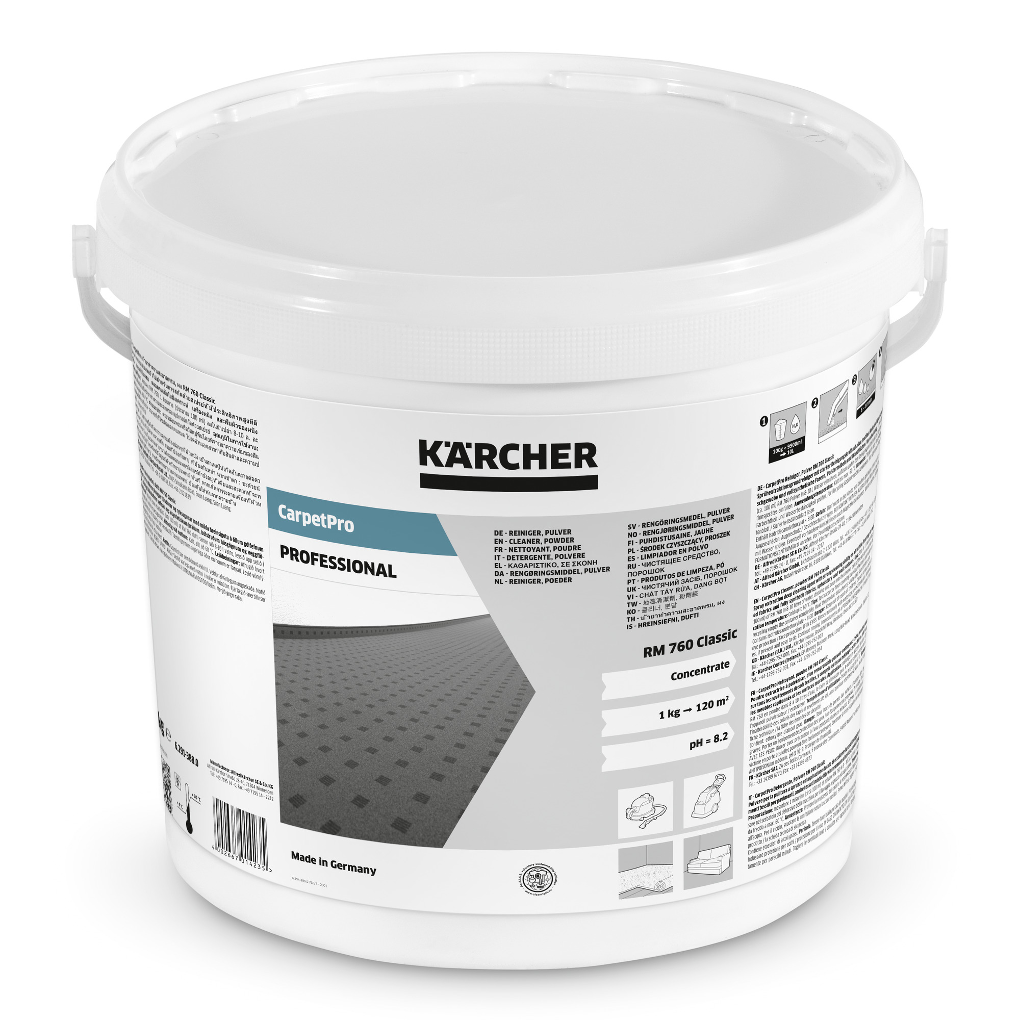 Kärcher CarpetPro Reiniger RM 760 Pulver Classic Produktbild img1 L