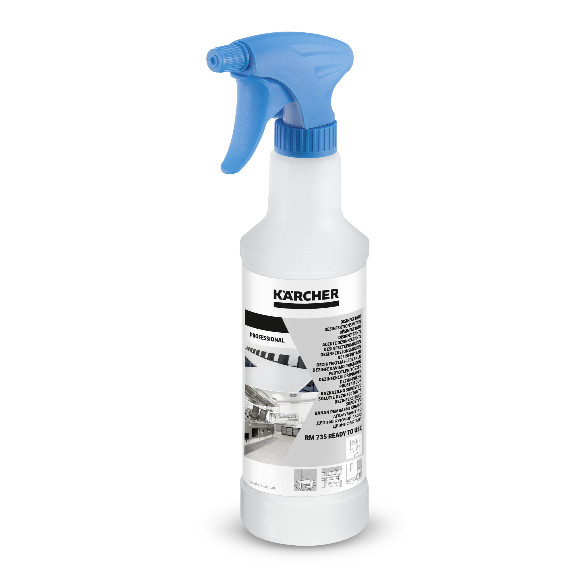 Kärcher Leerflasche Desinfektionsmittel RM 735 mit Sprühkopf Produktbild img1 L