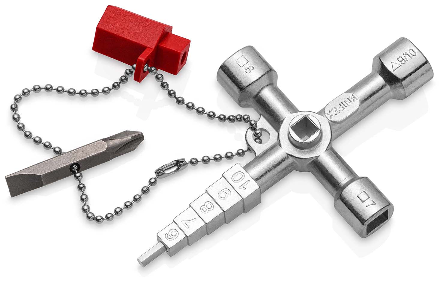 KNIPEX 00 11 04 Profi-Key für gängige Absperrsysteme 89 mm Produktbild img1 L