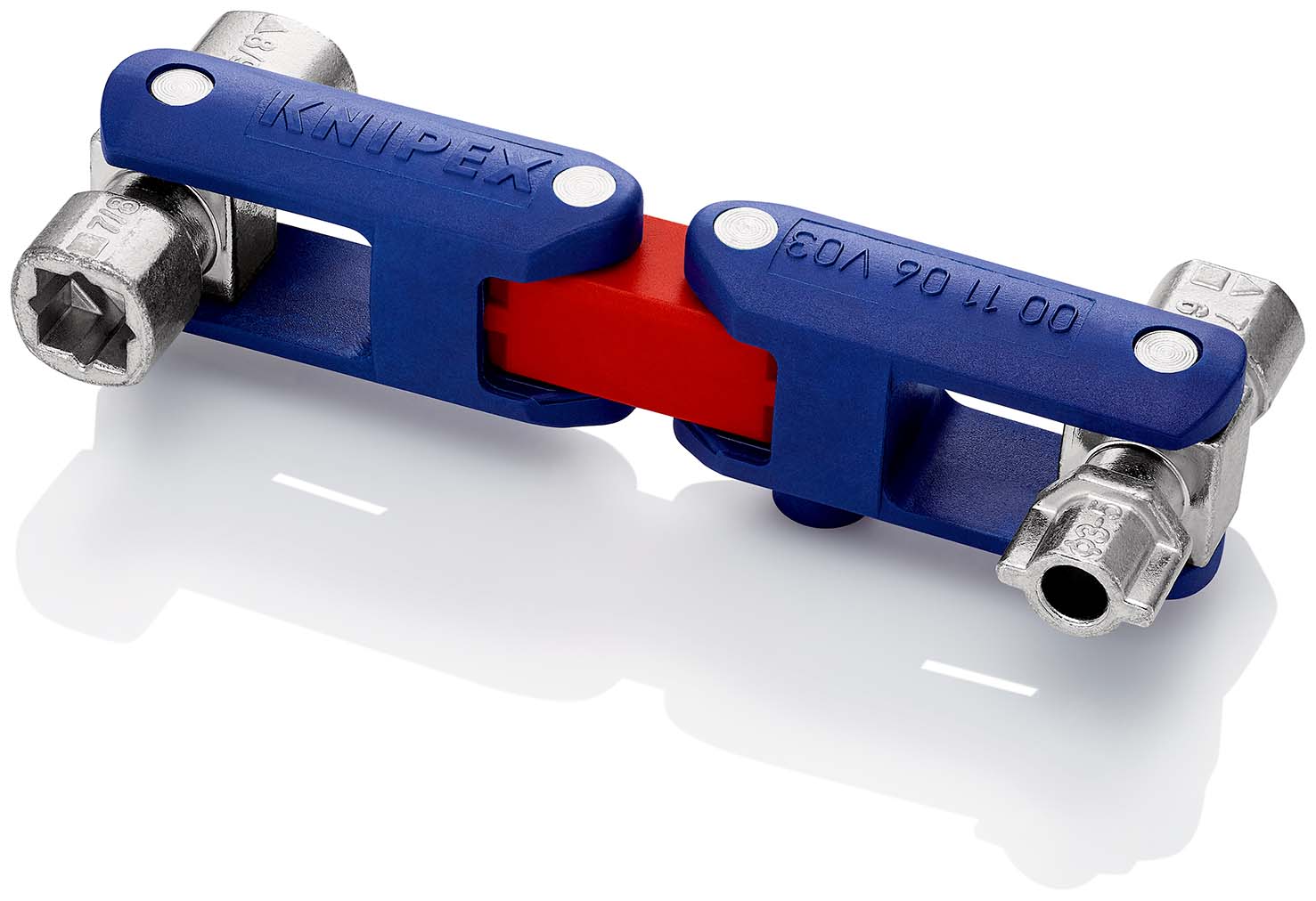 KNIPEX 00 11 06 V03 Schaltschrankschlüssel Double-Joint 62 mm Produktbild img4 L