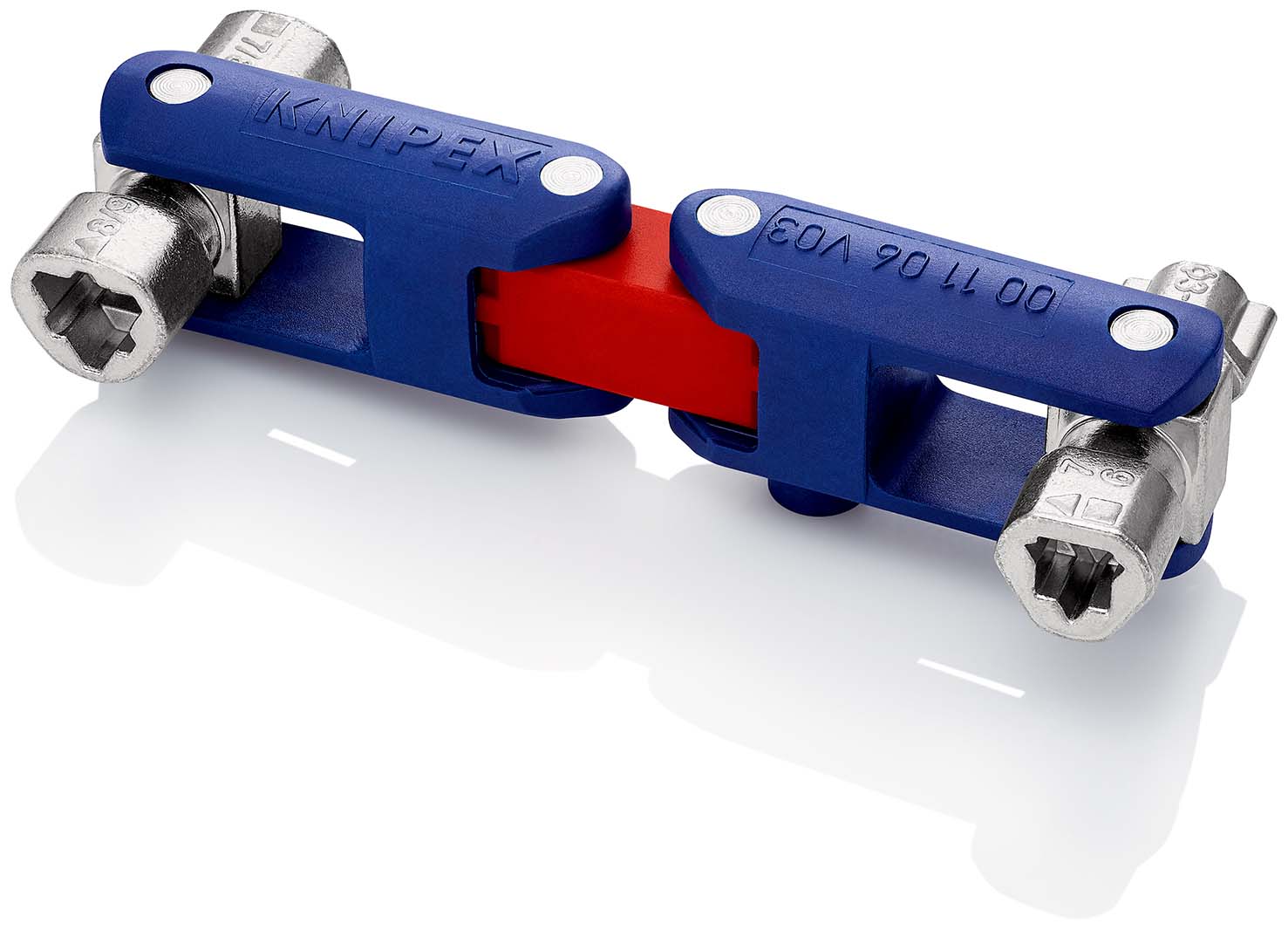 KNIPEX 00 11 06 V03 Schaltschrankschlüssel Double-Joint 62 mm Produktbild img5 L
