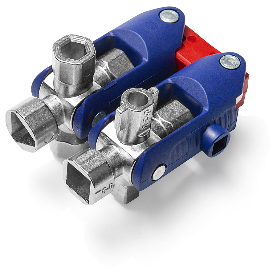KNIPEX 00 11 06 V04 Universalschlüssel JointKey Quadro für gängige Absperrsysteme 161 mm Produktbild img1 L