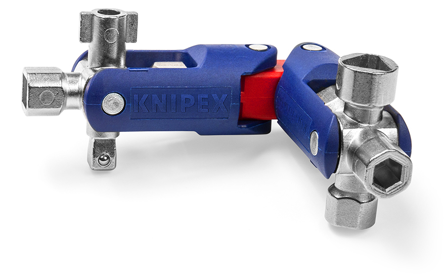KNIPEX 00 11 06 V04 Universalschlüssel JointKey Quadro für gängige Absperrsysteme 161 mm Produktbild img2 L