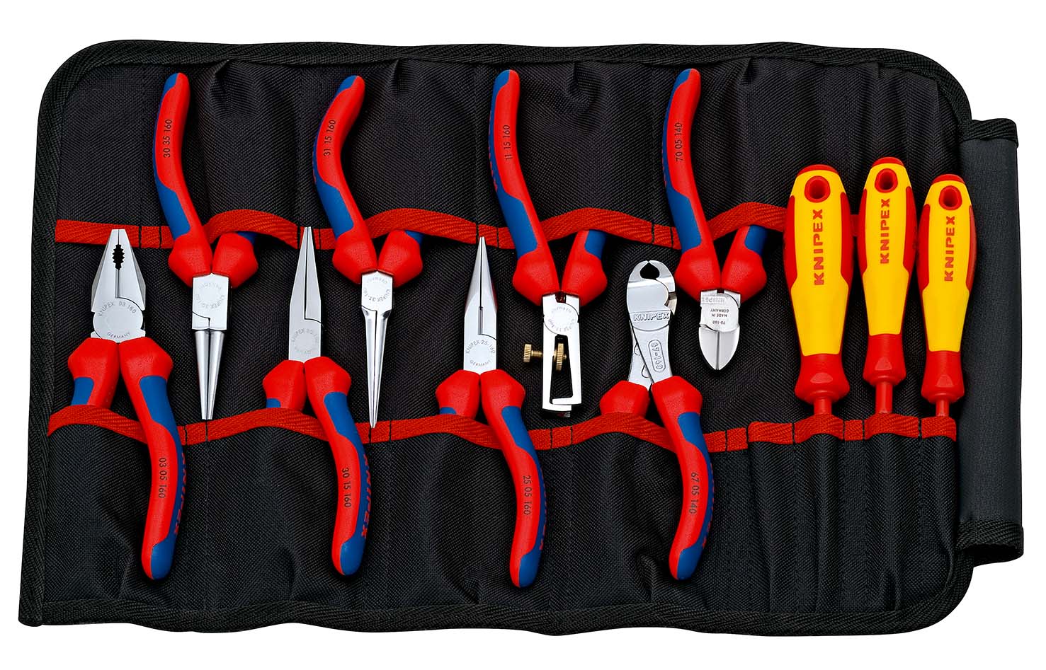 KNIPEX 00 19 41 Werkzeug-Rolltasche 11-teilig 290 mm Produktbild img1 L