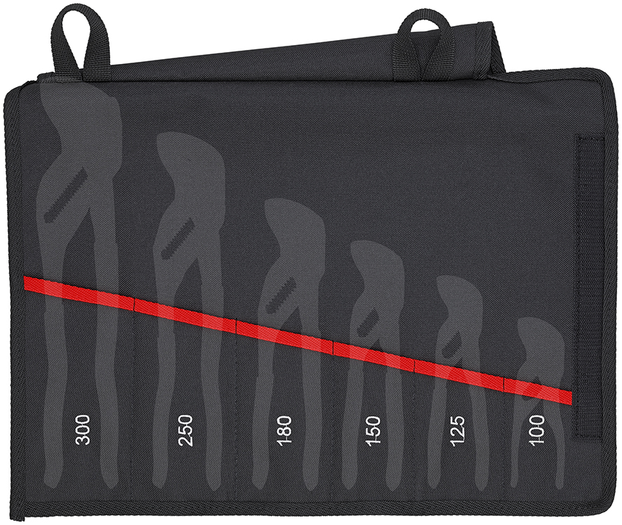 KNIPEX 00 19 55 S4 LE Rolltasche für Zangenschlüssel leer 6 Fächer 440 mm Produktbild img2 L