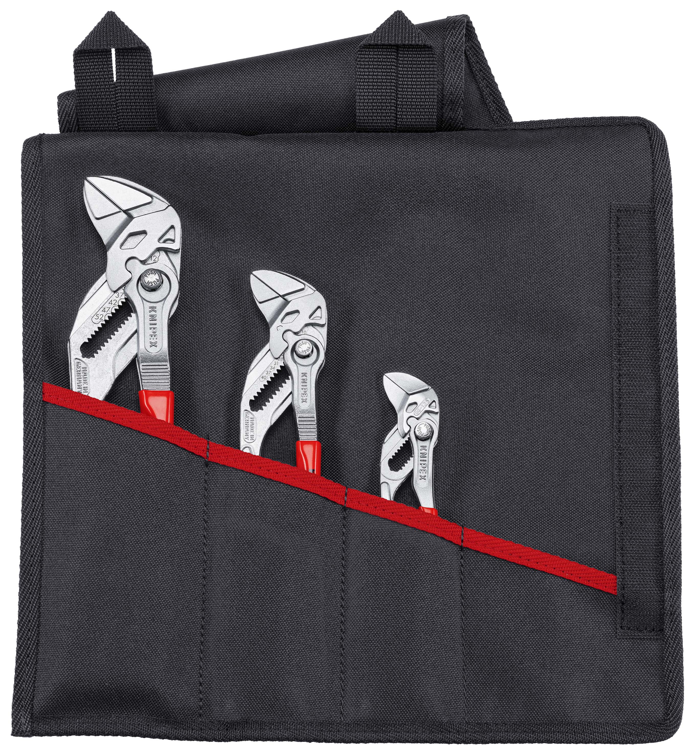 KNIPEX 00 19 55 S6 Zangenschlüssel-Set 1 x 86 03 125, 1 x 86 03 180, 1 x 86 03 250 330 mm Produktbild img1 L