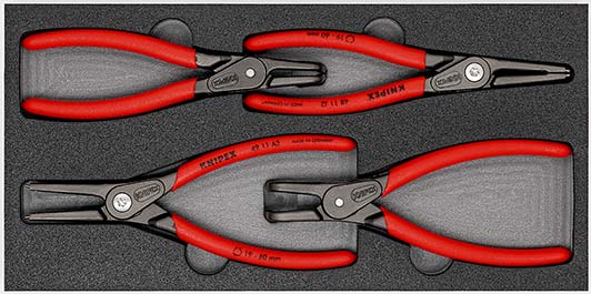 KNIPEX 00 20 01 V09 Zangen-Set in Schaumstoffeinlage 4-teilig Produktbild img1 L