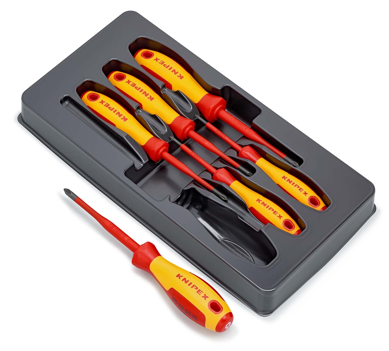 KNIPEX 00 20 12 V03 VDE Schraubendreher-Paket Phillips® / Pozidriv® 6-teilig Produktbild img2 L