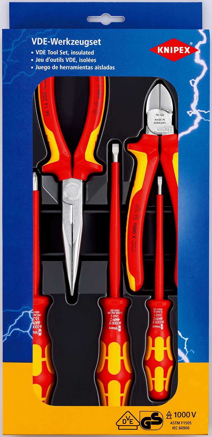 KNIPEX 00 20 13 VDE-Werkzeugsatz 5-teilig Produktbild img1 L