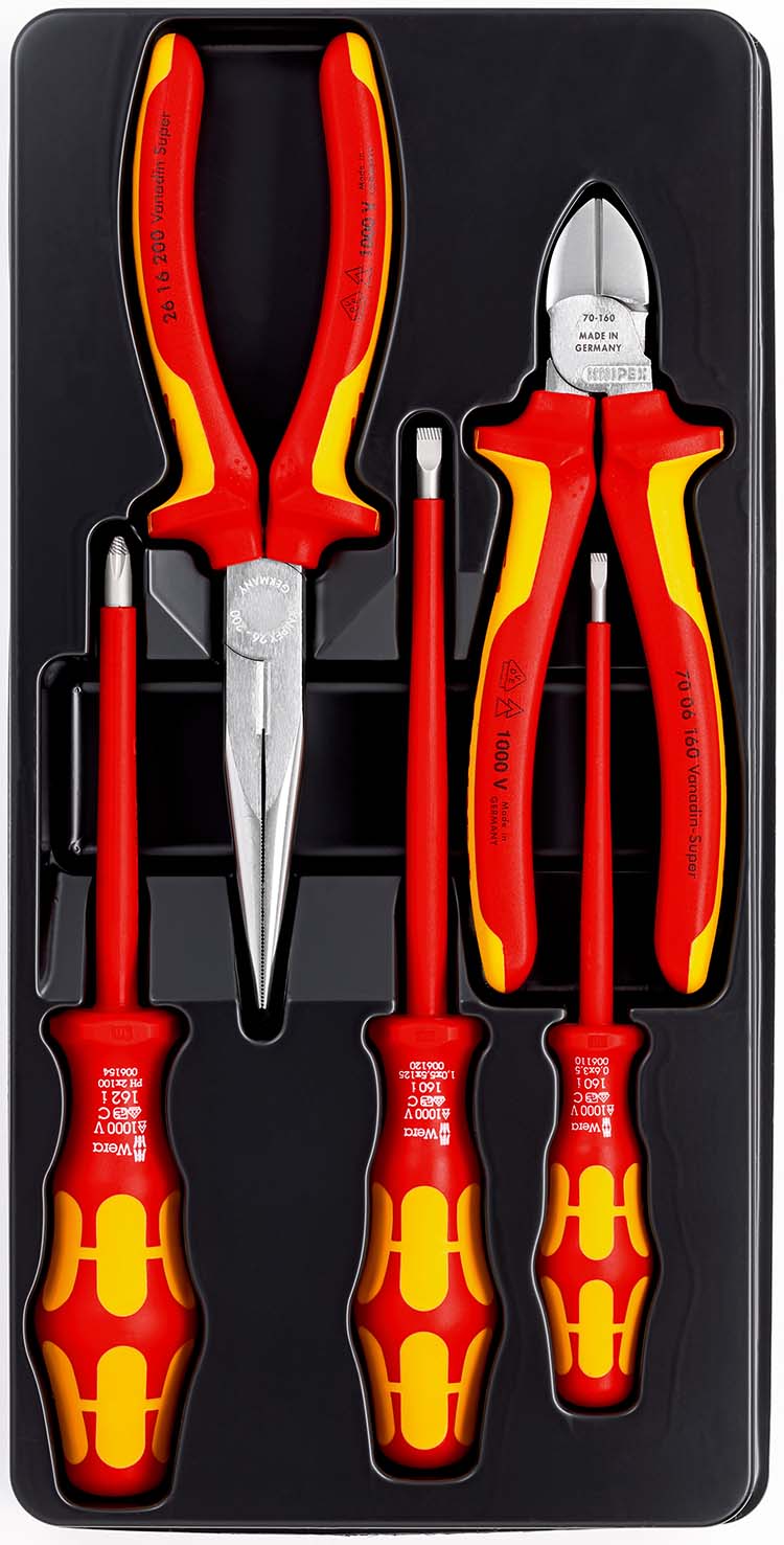 KNIPEX 00 20 13 VDE-Werkzeugsatz 5-teilig Produktbild img2 L