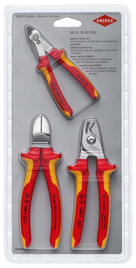 KNIPEX 00 31 30 BK V02 Elektro-Schneidset Produktbild img1 L